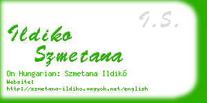 ildiko szmetana business card