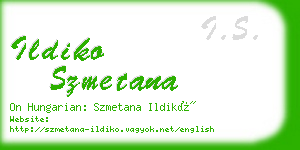 ildiko szmetana business card